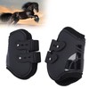 2Pcs Horse Tendon Boots Set Sturdy Adjustable PU Shell Tendon