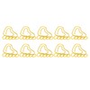 100pcs Paper Clip Foot Shape Cute Anti Slip Portable Paperclip