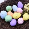 100PCS Colorful Foam Eggs Easter Egg Ornaments Crafts Birds Eggs
