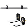 TopHomer 2 Pack Black Soundbar Mounts with Screws Speaker Accessories