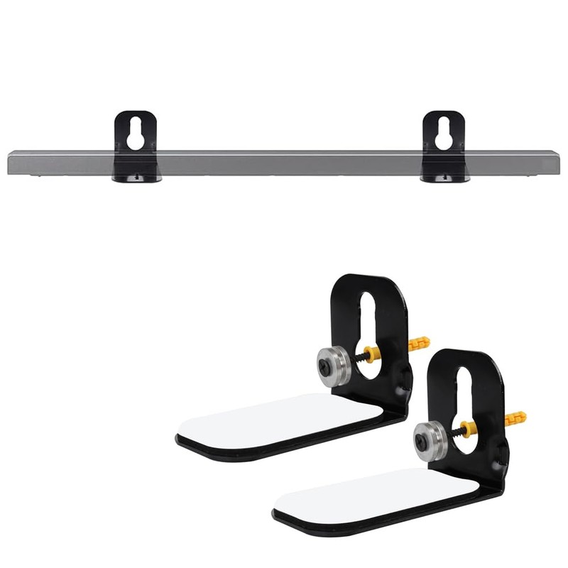 TopHomer 2 Pack Black Soundbar Mounts with Screws Speaker Accessories