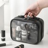 AIMALL Waterproof Travel Cosmetic Bag - Lightweight Transparent Organizer with