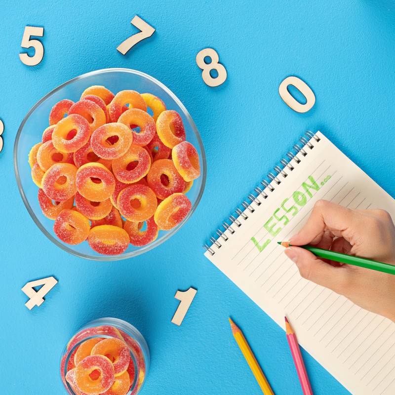 Kervan Candy Bebeto Peach Rings - Fruity, Soft, Sweet &