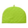 HOMESCAPES Double Design Tea Cosy Stars Green Muff Teapot Warmer