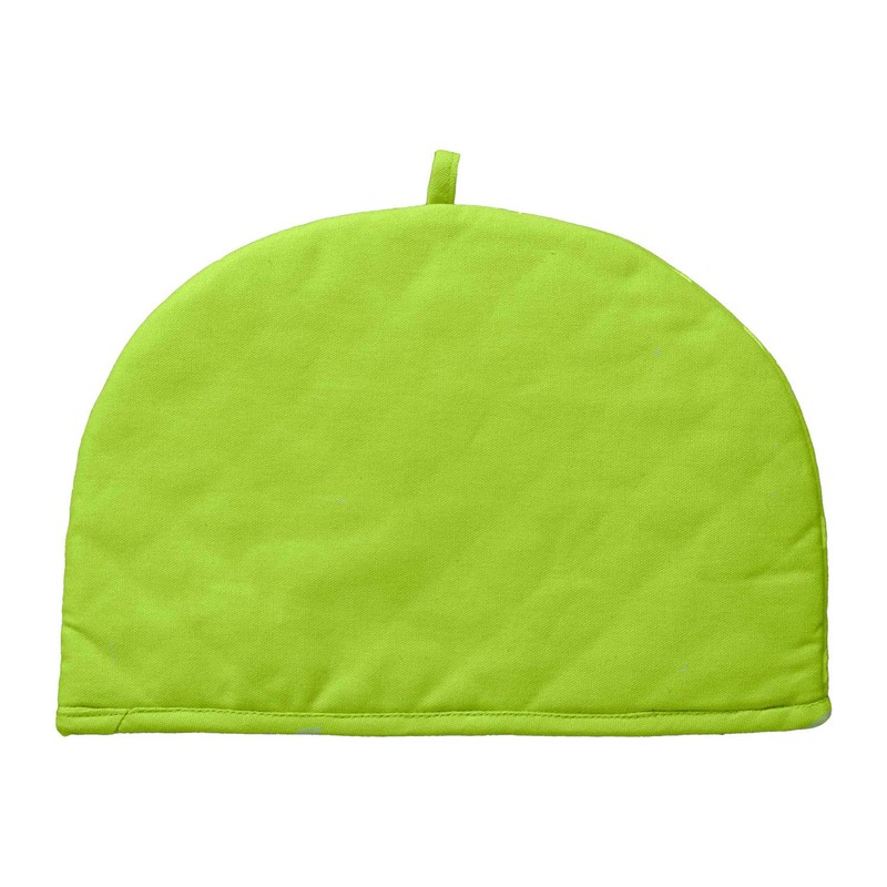 HOMESCAPES Double Design Tea Cosy Stars Green Muff Teapot Warmer