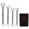 SEDY 4-Piece Flare Nut Wrench Set, Offset End Spanner Metric