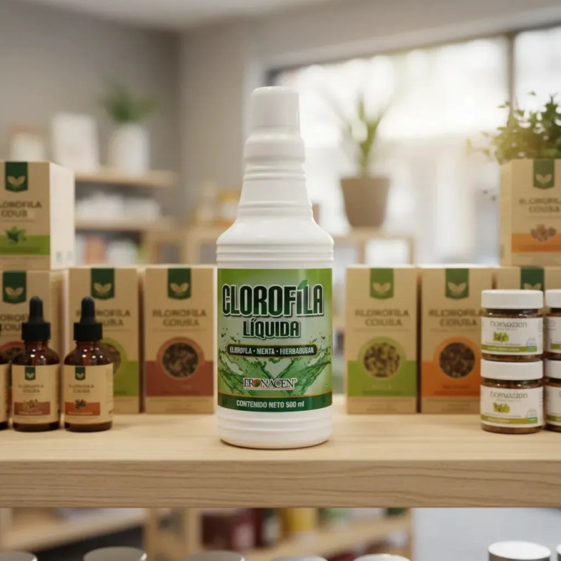 Clorofila Menta Hierbabuena 500 Pronacen Suplemento Natural