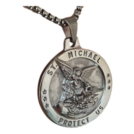 TENDER LIHOME Medalla Dije San Miguel Arcángel Collar Cadena Protección