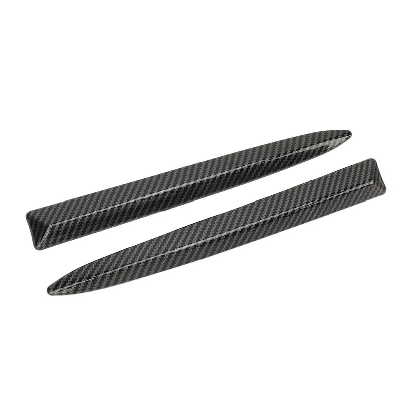 1 Pair Front Bumper Upper Moulding Trim 735455041 Carbon Fiber