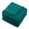 Dark Green Weighted Blanket for Adults (20lbs, 80"x87" King Size)