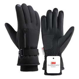 zhuoyaju Ski Outdoor Gloves, Warmest Waterproof and Breathable Snow Gloves for Cold Weather, Fits Both Men & Women