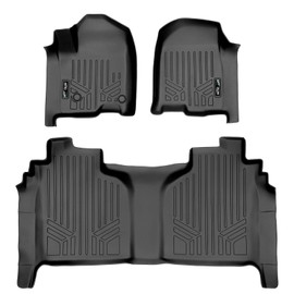 MAX LINER A0400/B0400 for 2019 - 2021 Silverado/Sierra 1500 Crew Cab or 2020 2021 Silverado / Sierra 2500 3500 HD, Black