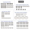 GOLKNHA 673 PCS 304 Stainless Steel Bolt & Screw Kit
