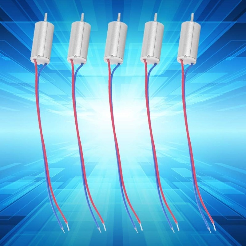 Coreless Motor, 5pcs 6x14mm High Speed 53200RPM Micro Coreless Motor