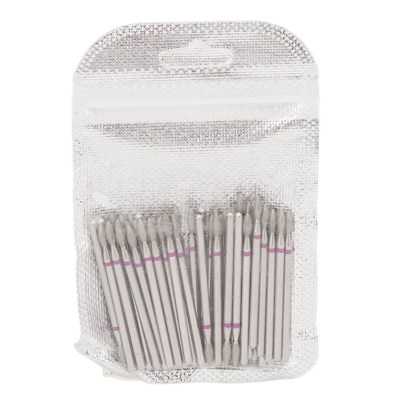 50pcs Flame Nail Drill Bit Carborundum Cuticle Remover Bits Kit