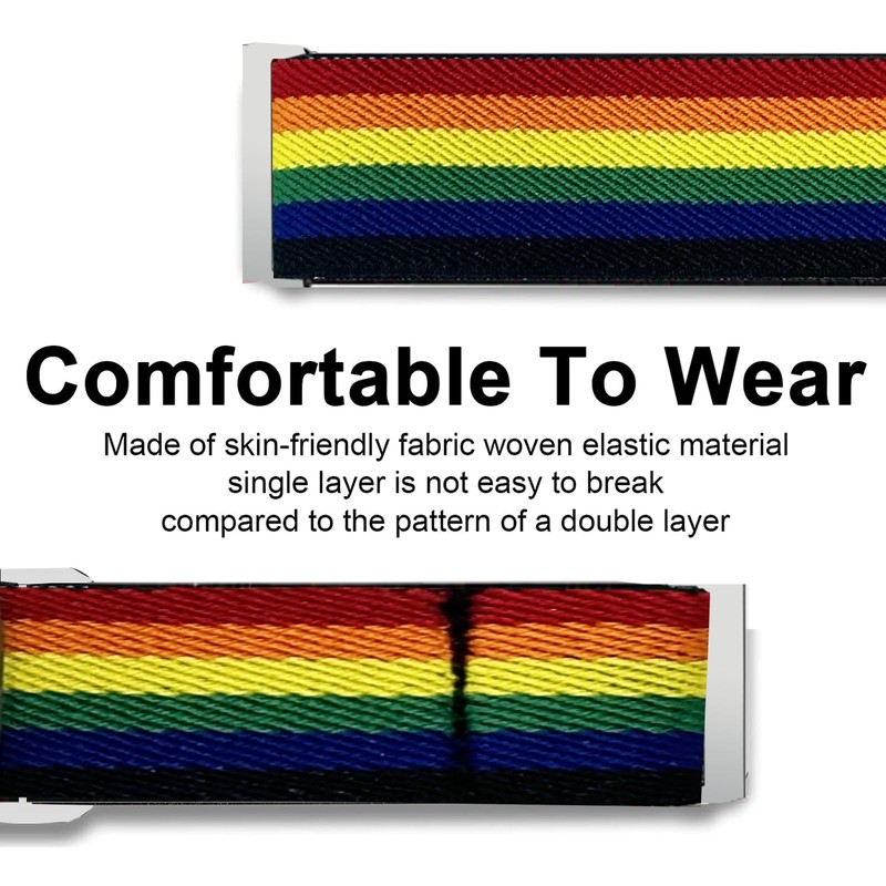Compatible with Wahoo ELEMNT Rival Smartwatch Band, Lamshaw Stretch Elastics