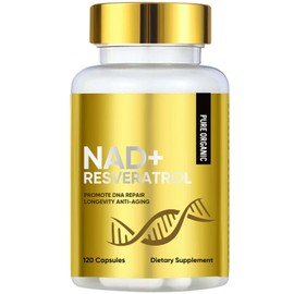 ATUIO NAD+ 1000MG, Resveratrol Boosting Supplement Effizienter f??r zellul?ren Energiestoffwechsel & Reparatur, Vitalit?t & Gesundheit - 120St??ck