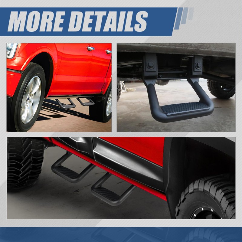 Auto Dynasty Universal Side Step for Pickups & Trucks, Aluminum,