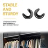 Yosawa 2 PCS Stainless Steel Closet Rod Bracket,Heavy Duty U