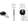1333 DIRAK Compatible 1333 Key (1108-U35)