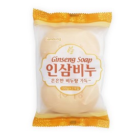 Ginseng Soap 100g 2-Pack Facial Soap Beauty Soap Cosmetic Soap Bath Soap / 인삼비누 100g 2개입 세수비누 미용비누 화장비누 목욕비누