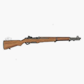 M1 Garand Window Bumper Sticker Decal 5"