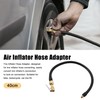 X AUTOHAUX 40cm 16" Auto Tire Air Inflator Hose Adapter