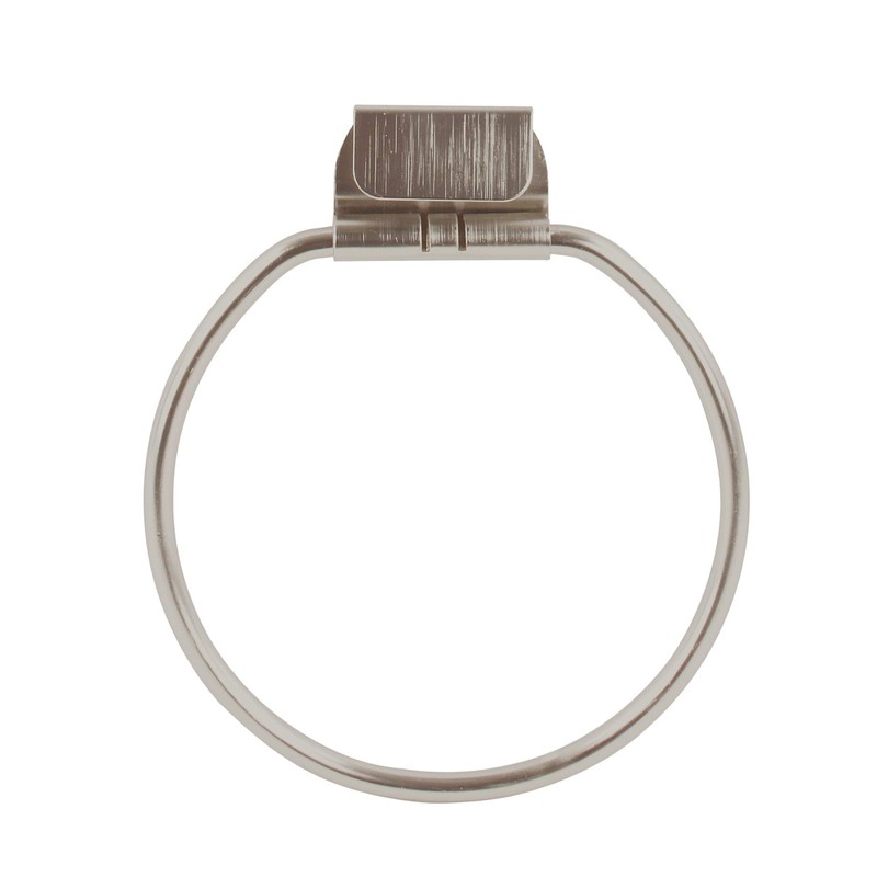 Spectrum Diversified Towel Ring, over the Cabinet Door, Brushed Nickel