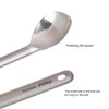 ATiAP Titanium Spoon Long Handle Polished end Backpacking Spoon with