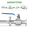 TAISHER 2PCS 1.5" Tri Clamp to 1/4" NPT Female Stainless