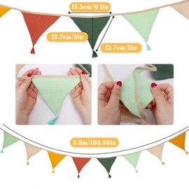 2.6 m Outdoor Bunting, Weatherproof, Versatile, Colourful, Children's Room Decoration, Charming Bunting Children's Room, Ideal Wall Decoration for Children's Room, Perfect for Birthdays