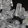 25 x Crosshead Countersunk Screw Nuts and Bolts, Transparent Clear