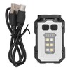 Small Powerful EDC Flashlight 300LM USB Rechargeable Mini Pocket Keychain