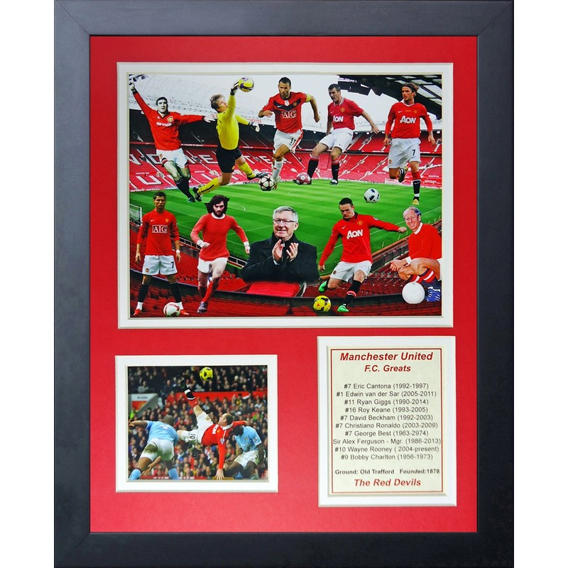 Legends Never Die Manchester United FC Greats Collage Photo Frame,
