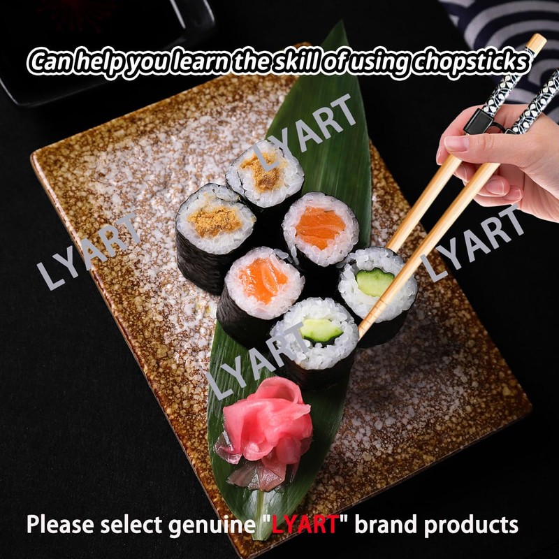 7 Pairs Reusable Training Chopsticks Helpers for Kids Adults Trainers
