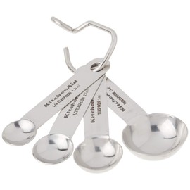 KitchenAid Set of 4 Stainless Steel Measuring Spoons, small