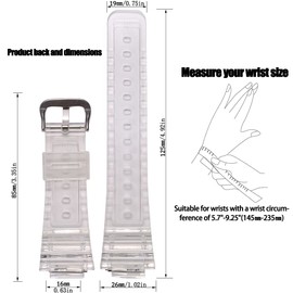 MCXGL Resin Bracelet Compatible with Caiso G Shock GA2100 GA-2110 Men's Rubber Sport Waterproof Bracelet Watch Strap Accessories, Created Quartz