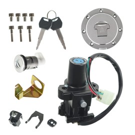 GXYWADY Motorcycle Ignition Switch Lock Fuel Gas Cap Set Replacement for Honda CBR900RR CBR929RR CBR954RR 2000-2003 CBR1000RR 2004-2007 CB1300 2003-2008