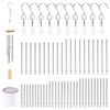 Swpeet 61pc Wind Chime Tubes & Wire Kit with Swivel