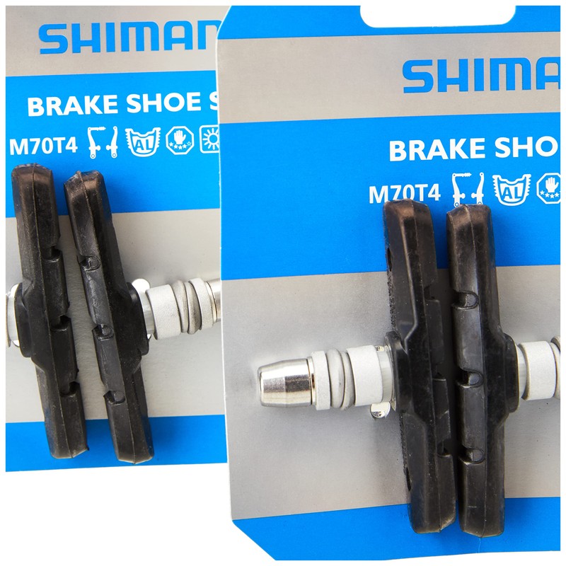 Shimano Y8BM9803A M70T4 brake shoe set, 2 pairs, black