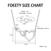 FDEETY Jewellery Set for Women Infinity Love Pendant Necklace Bracelet