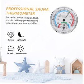 BESPORTBLE Sauna Hygrothermograph High Precision Thermometer Humidity Gauge for Outdoor Use for Patio Home Hotel Laboratory Settings Easy to Read Color Coded Dial