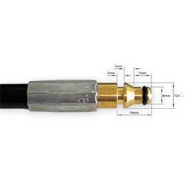 M&M Smartek 2-in-1 Hochdruckadapter für Nilfisk/Alto und Kärcher Quick Connect – M22x1,5 Innen- & Außengewinde – Schnellkupplung für Hochdruckreiniger, Schläuche & Pistolen – bis 160 bar & 60 °C