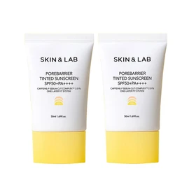 SKIN & LAB Pore Barrier Tinted Sunscreen, 1.7 fl oz (50 ml), Set of 2