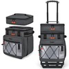 TOURIT 75 Can Rolling Cooler Detachable Double Deck Beach Cooler