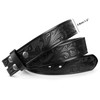 TRIWORKS Western Leather Belt Strap for Men without Buckle Cowboy