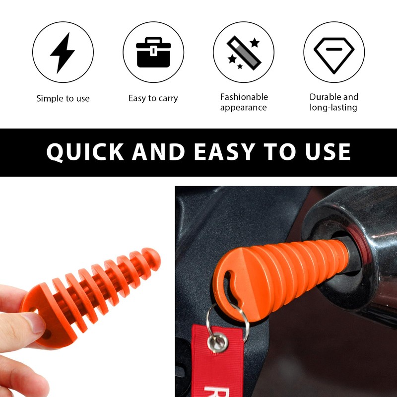 BWBWND 2 PCS Muffler Exhaust Wash Plug, 0.6"-1.5" Rubber Exhaust