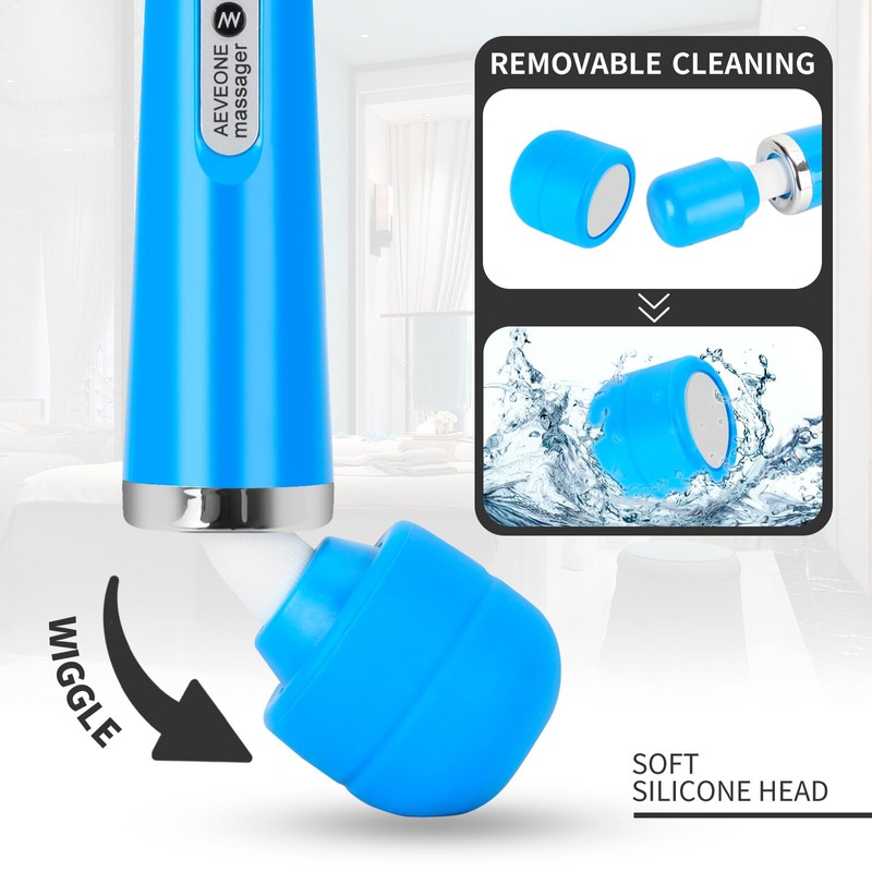 Wired Powerful Handheld Wand Massager, Strong Personal Vibration Massage for