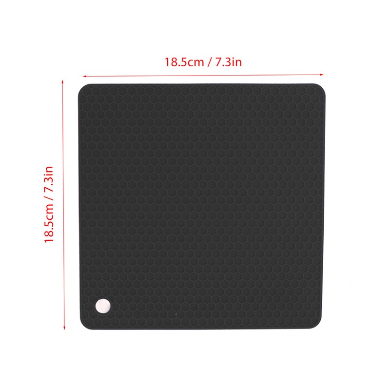 5pcs Silicone Pot Holders Mat Heat Resistant Anti Slip Square