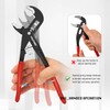 HAUTMEC 3PCS Tongue and Groove Joint Pliers Set,Auto-Adjusting Quick-Action Water